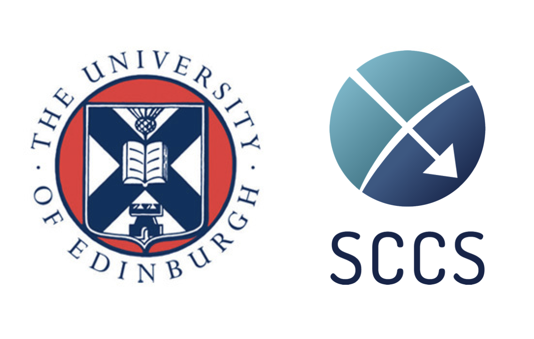 University of Edinburgh and SCCS logos