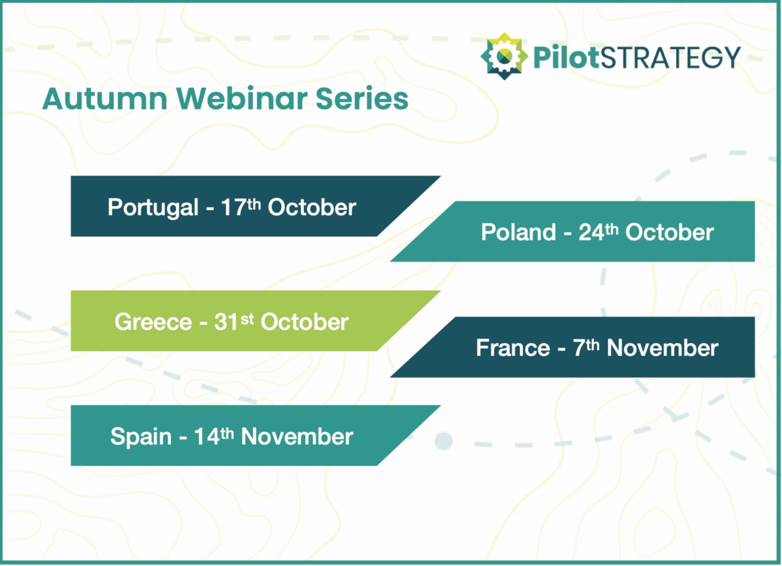 PiltoSTRATEGY webinar series schedule