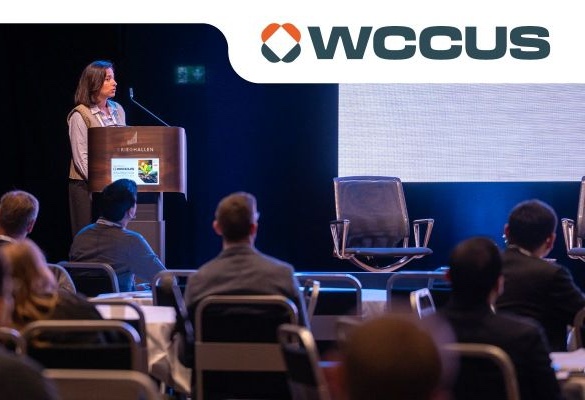 Sabrine Ben Rhouma presenting at WCCUS