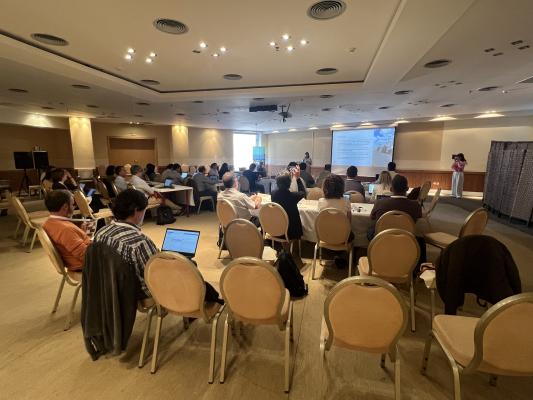 Ongoing presentations during the plenary